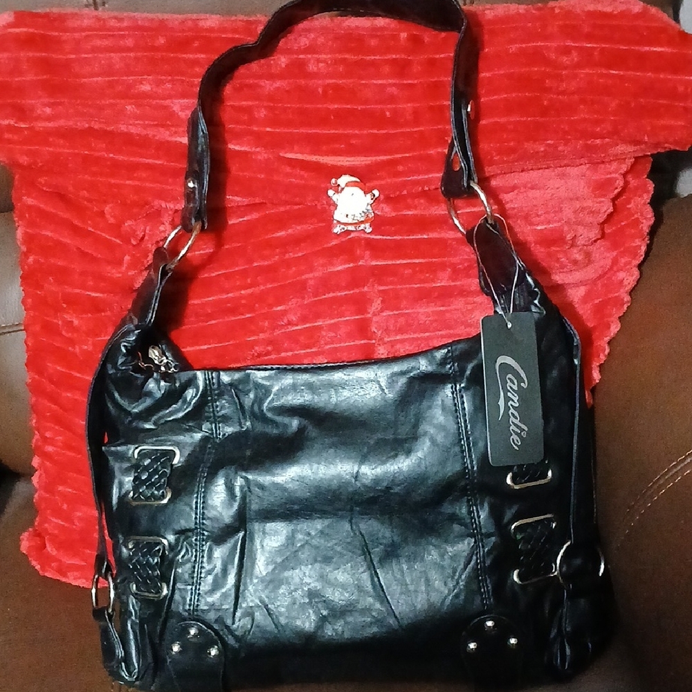 Candie  Elegant Black Shoulder Bag